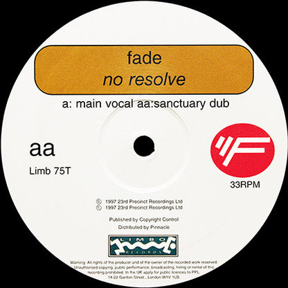 Fade Featuring Dauby : No Resolve (12")