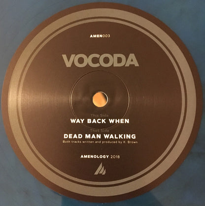 Vocoda* : Dead Man Walking / Way Back When (12", Ltd, Blu)