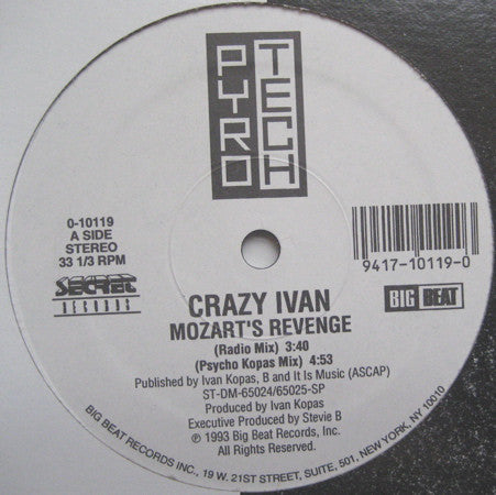 Crazy Ivan : Mozart's Revenge (12")