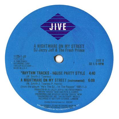 DJ Jazzy Jeff & The Fresh Prince : A Nightmare On My Street (12", RP)