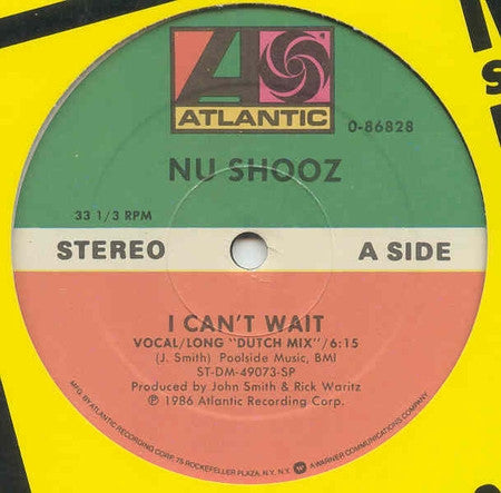 Nu Shooz : I Can't Wait (12", Maxi)