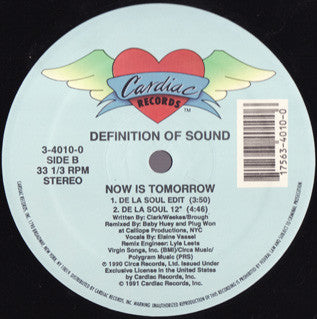 Definition Of Sound : Now Is Tomorrow (12", Maxi)