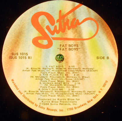Fat Boys : Fat Boys (LP, Album, Hub)