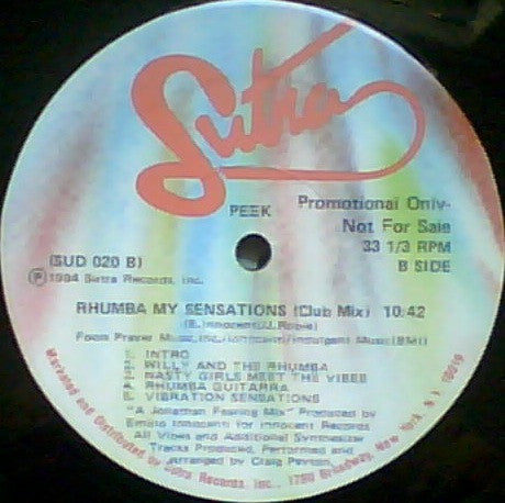 Peek : Rhumba My Sensations (12", Promo)