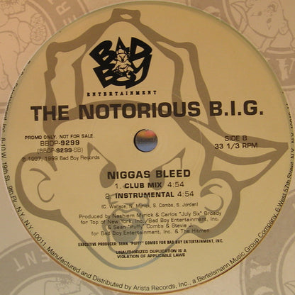 The Notorious B.I.G.* : Juicy / Niggas Bleed (12", Promo)