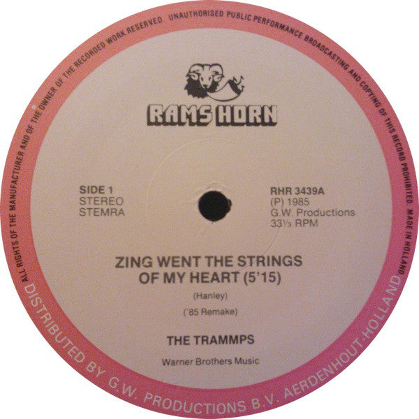 The Trammps : Zing Went The Strings Of My Heart ('85 Remake) (12", Single)