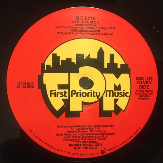 MC Lyte : Lyte As A Rock (12", Promo)