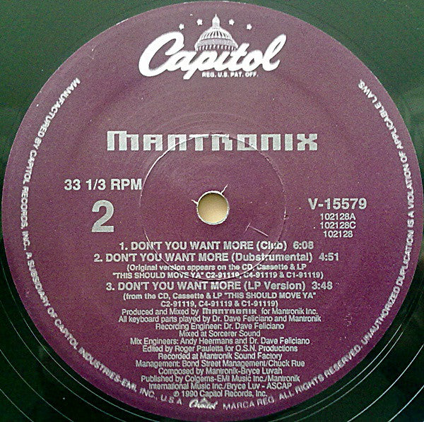 Mantronix : Take Your Time (12", Single)