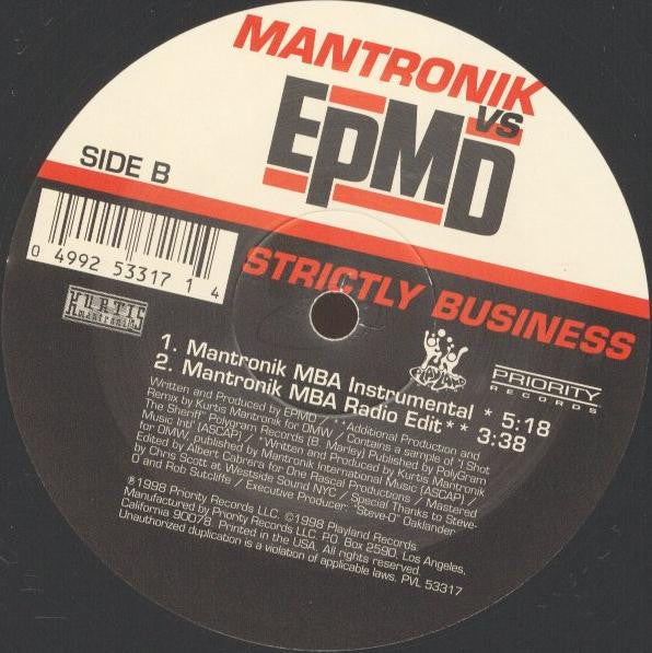 Mantronik* vs. EPMD : Strictly Business (12")