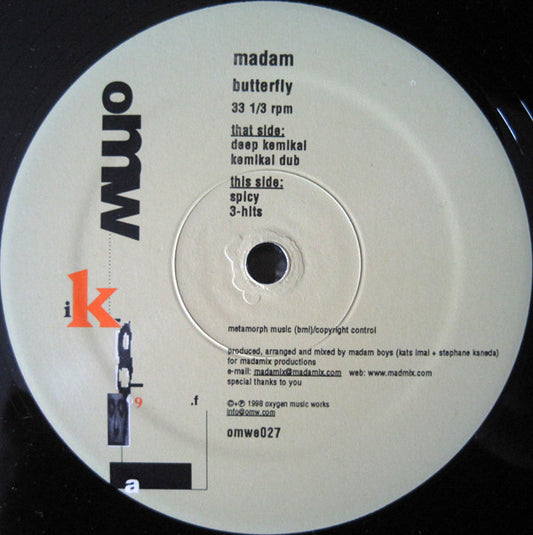 Madam : Butterfly (12")