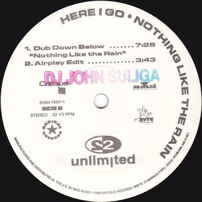 2 Unlimited : Here I Go / Nothing Like The Rain (12")