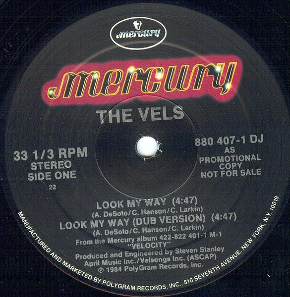 The Vels : Look My Way / Tell Me Something (12", Single, Promo)