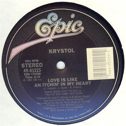 Krystol : Love Is Like An Itchin' In My Heart (12")