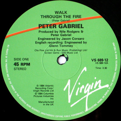Peter Gabriel : Walk Through The Fire (12", Maxi)