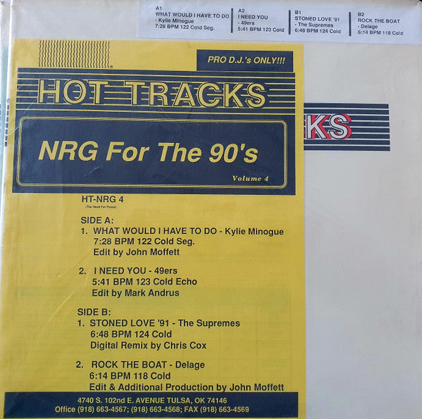 Various : NRG For The 90's Volume 4 (12", Promo, Yel)