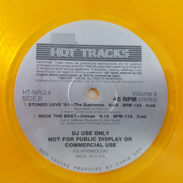 Various : NRG For The 90's Volume 4 (12", Promo, Yel)