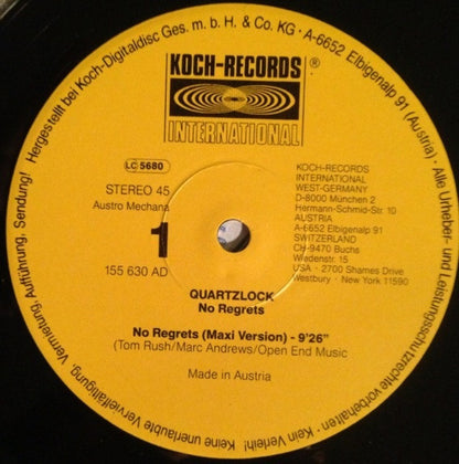 Quartzlock : No Regrets (12")