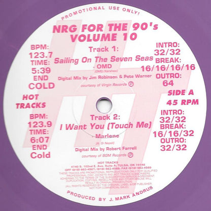 Various : NRG For The 90's Volume 10 (12", Comp, Promo, Pur)