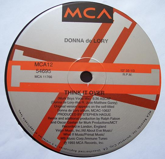 Donna de Lory : Think It Over (12", Single)