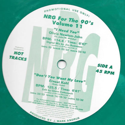 Various : NRG For The 90's Volume 11 (2x12", Promo, Gre)