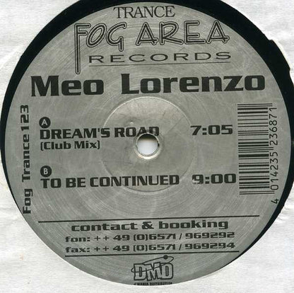 Meo Lorenzo : Dream's Road / To Be Continued (12")