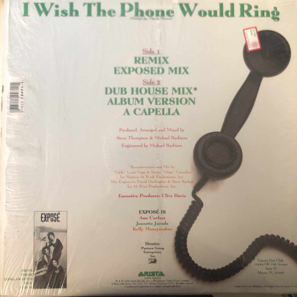 Exposé : I Wish The Phone Would Ring (12")