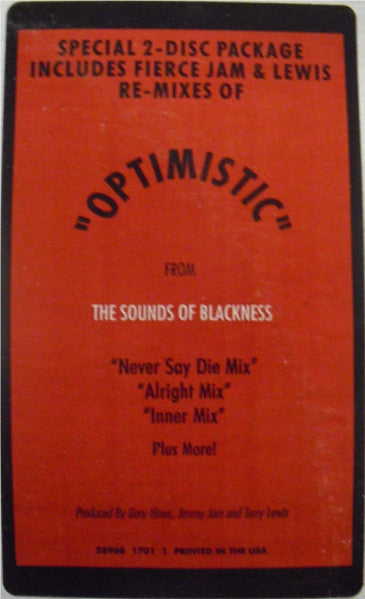 Sounds Of Blackness : Optimistic (2x12")