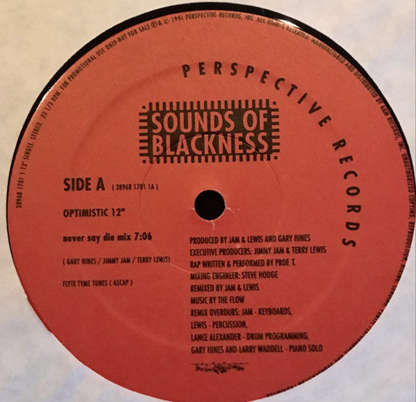 Sounds Of Blackness : Optimistic (2x12")