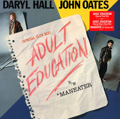 Daryl Hall John Oates* : Adult Education (Special Club Mix) b/w Maneater (12")