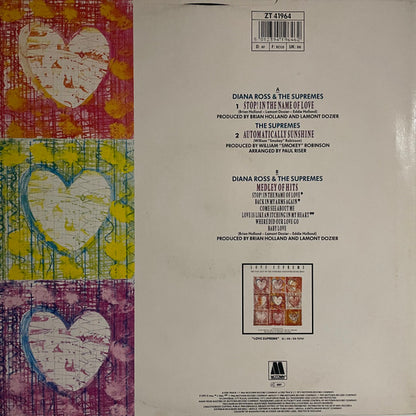 Diana Ross & The Supremes* : Stop! In The Name Of Love (12")
