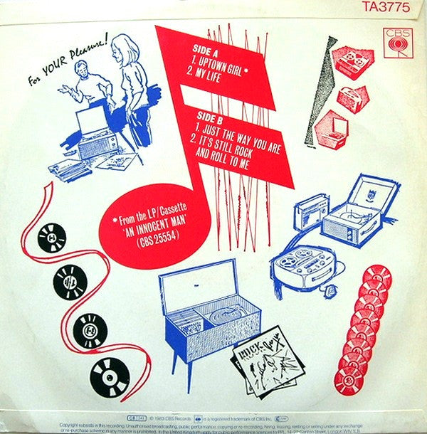 Billy Joel : Uptown Girl (12", EP)
