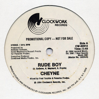 Cheyne : Rude Boy (12", Promo)