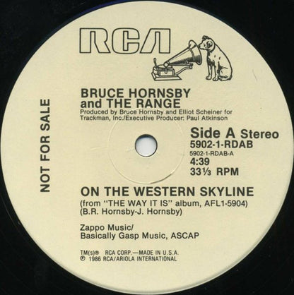 Bruce Hornsby And The Range : On The Western Skyline (12", Promo)