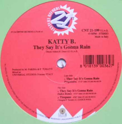 Katty B. : They Say It's Gonna Rain (12")