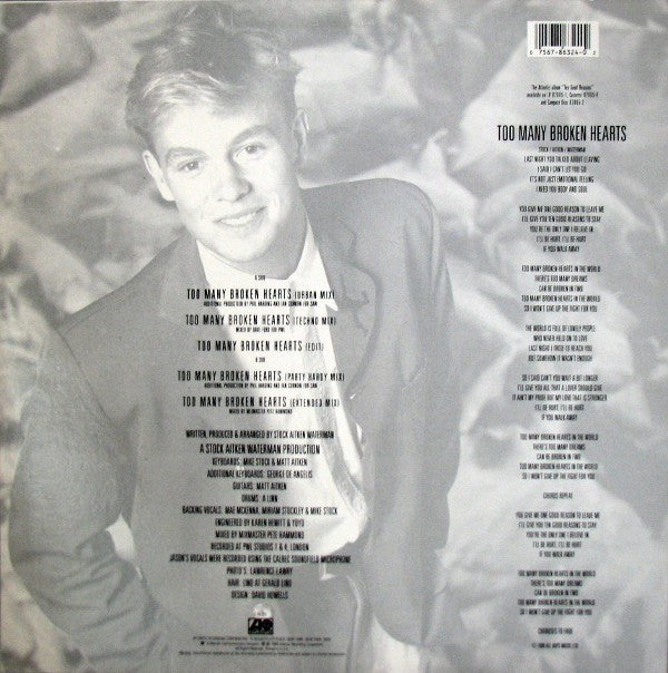 Jason Donovan : Too Many Broken Hearts (12")