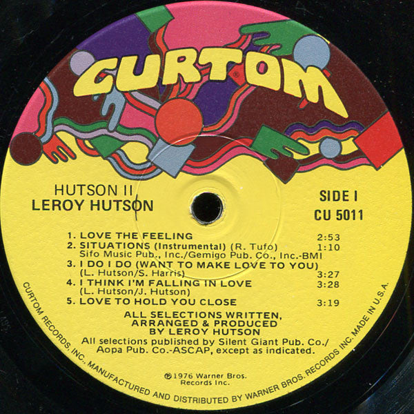 Leroy Hutson : Hutson II (LP, Album, Win)