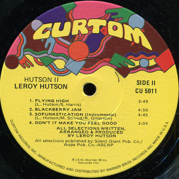 Leroy Hutson : Hutson II (LP, Album, Win)