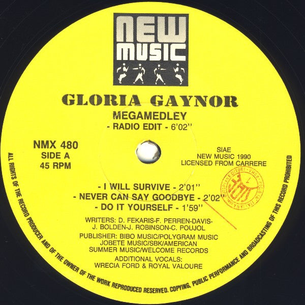 Gloria Gaynor Featuring Wrecia Ford & Royal Valoure : Mega Medley (12")