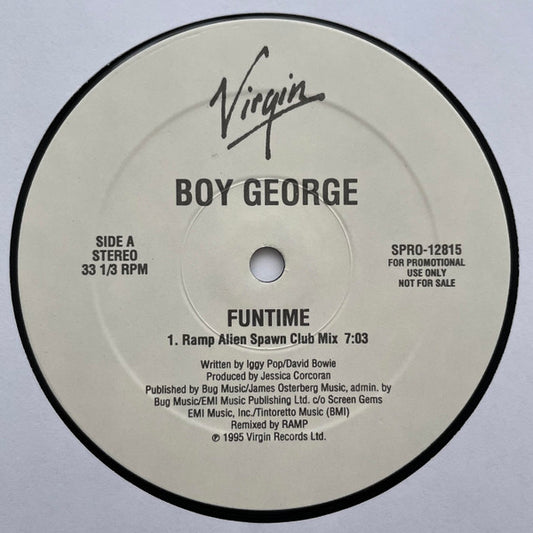 Boy George : Funtime (12", Single, Promo)