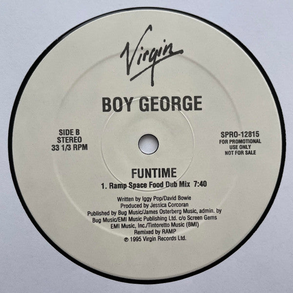 Boy George : Funtime (12", Single, Promo)
