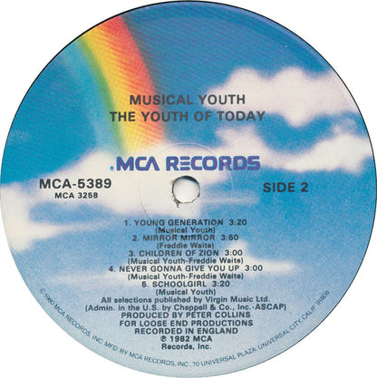 Musical Youth : The Youth Of Today (LP, Album, Glo)
