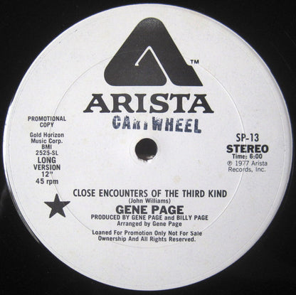 Gene Page : Close Encounters Of The Third Kind (12", Promo)