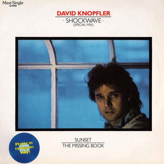 David Knopfler : Shockwave (12", Maxi, Blu)