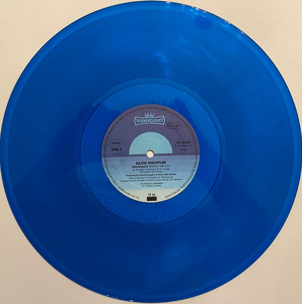 David Knopfler : Shockwave (12", Maxi, Blu)