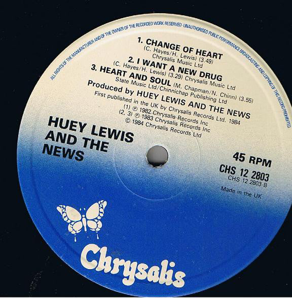 Huey Lewis And The News* : If This Is It (12", EP)