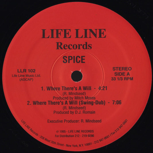 Spice (24) : Where There's A Will (12")