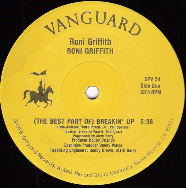 Roni Griffith : (The Best Part Of) Breakin' Up (12", RE)