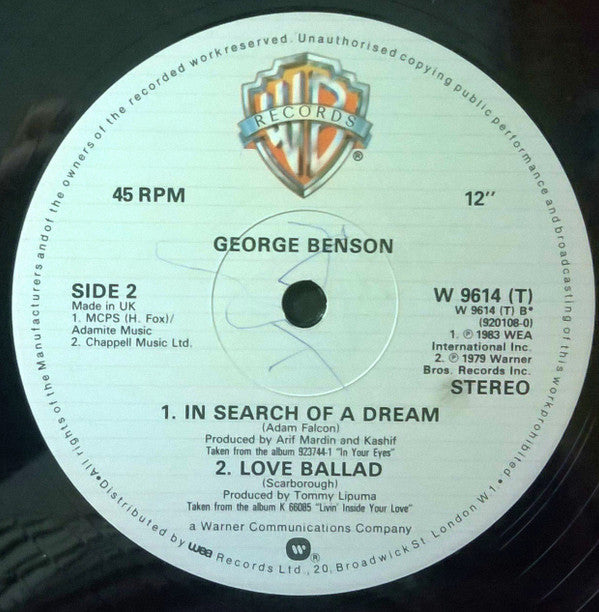 George Benson : Lady Love Me (One More Time) (12")