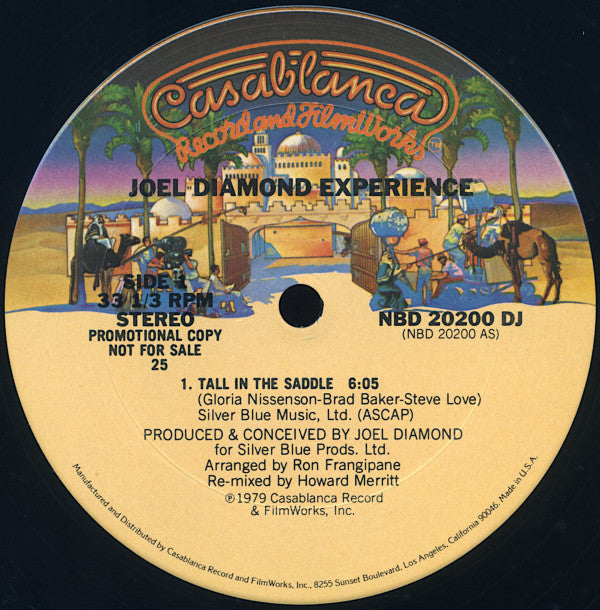 Joel Diamond Experience : Tall In The Saddle (12", Single, Promo, 25)