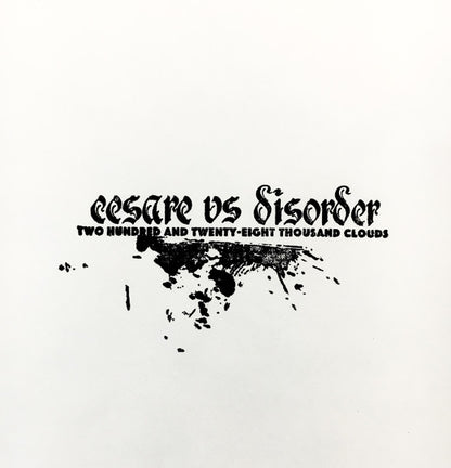 Cesare vs. Disorder : Two Hundred And Twenty-Eight Thousand Clouds (12", EP)